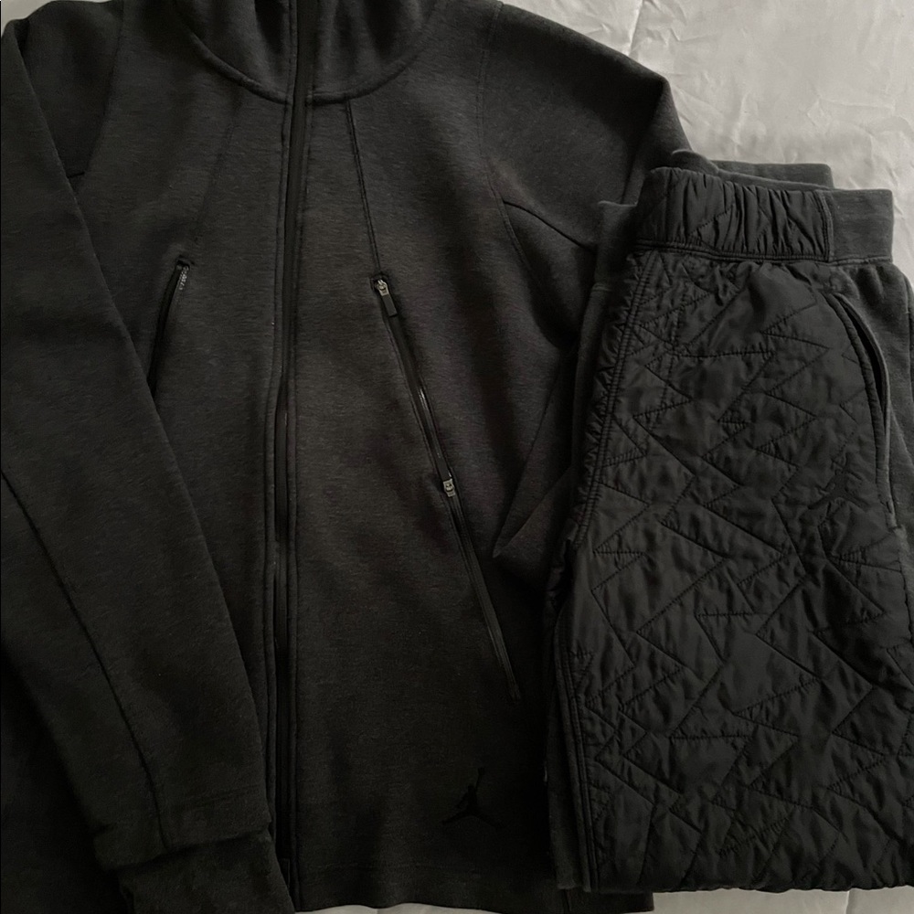 Jordan pants and hooded sweater. Size Medium in both
